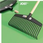 Jost Bladhark nylon 38cm zwart - met steel