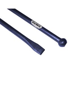 De Wit Stootijzer 120x2,8cm geheel rond met knop en beitel