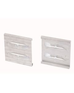 Kantopsluiting Eindverbindingsclip Alu Edge PRO zilver 10,2cm