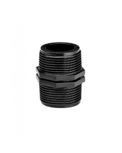 Dubbele nippel 2x buitenschroefdraad 1"x1"