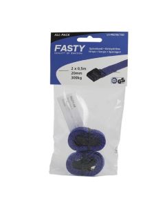 Fasty 155 Sjorbanden blauw 20mm x 0,5m - 300kg - 2st