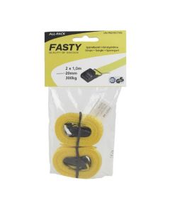 Fasty 156 Sjorbanden geel 20mm x 1,0m - 300kg - 2st