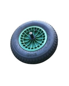 Fort Kruiwagenwiel compleet 4ply band - as 20 cm groen
