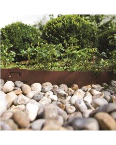 Kantopsluiting Bruin staal gecoat 2mm/10,2 cm incl. 3 pennen