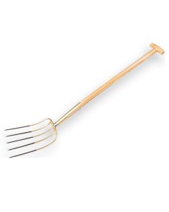 Offner Mestvork 5 tands brons met veerbus en T-steel 85cm