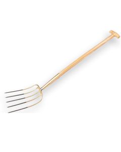 Offner Mestvork 5 tands brons met veerbus en T-steel 100 cm