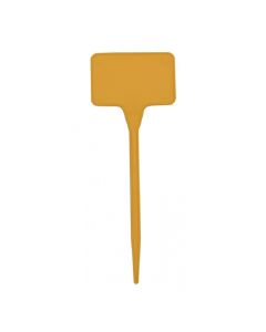 Plaatetiketten Rechthoekig C 15cm 3,5x5,5cm recht - 100st geel