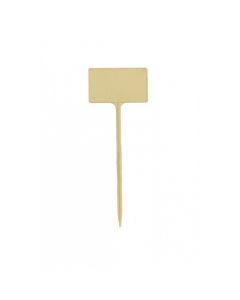 Plaatetiketten Rechthoekig S 13,5cm 3x5cm recht - 250st ivoor