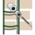 Panofix groen 20mm - 6 stuks