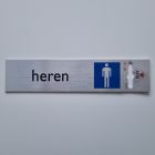 Bordje alu look 'heren'
