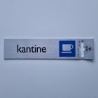 Bordje alu look 'kantine'