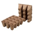 Biologisch afbreekbare Potjes vierkant 5x4x4cm - tray 6x12 stuks