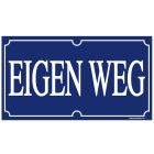 Bord kunststof 'Eigen Weg' - 17,5x10cm