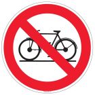 Bord kunststof 'Geen Fietsen Plaatsen' - 20cm rond