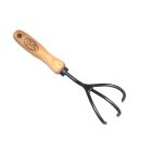 De Wit Cultivator 3 tands met essen handvat 14cm
