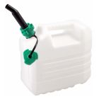 Jerrycan voor water met geintegreerde schenktuit wit 10L