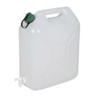 Jerrycan voor water met kraan wit 20L