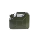 Jerrycan voor benzine, metaal groen 10L