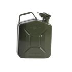 Jerrycan voor benzine, metaal groen 5L