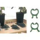 Plantenclip breed ø25mm groen - 25 stuks