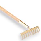 Offner Tuinhark 10 tands gebogen met dul en steel 170cm