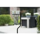 Regenmeter van glas met steel 130cm