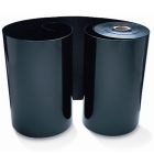 Wortelscherm zwart HDPE wand 1mm 50mx75cm
